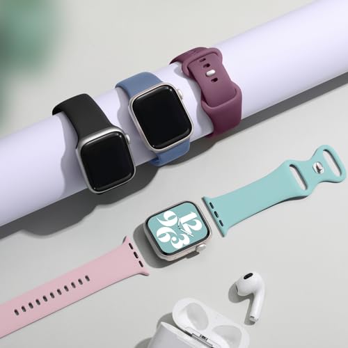 Maledan Compatible with Apple Watch Bands for Women Men 49mm 44mm 45mm 46mm 38mm 40mm 41mm 42mm, Soft Silicone Strap Sport Bands Replacement for iWatch Series 10 9 8 7 6 5 4 3 SE Ultra 2 Accessories - image 7