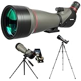 GUANIEE 25-75x100 Spotting Scope with Two Tripods 9 Inches...