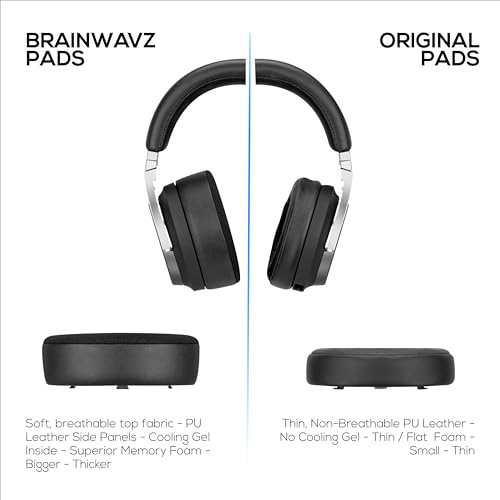 Brainwavz Hybrid Replacement Earpads for Corsair Virtuoso Gaming Headset (Wireless/XT/SE) - Cooling Gel, Memory Foam, Durable, Thick & Sound Isolating by BRAINWAVZ - Image 5