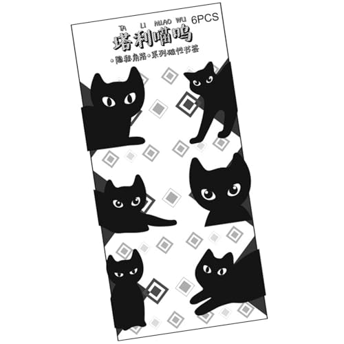 6PCSブックマークアニマルブックページホ??ルダー教師愛好家の大人の学生セットのためのクリップ