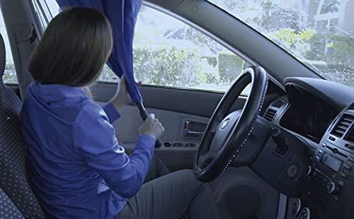 Parapluie pliant bleu de 78 cm pour protection pluie compacte