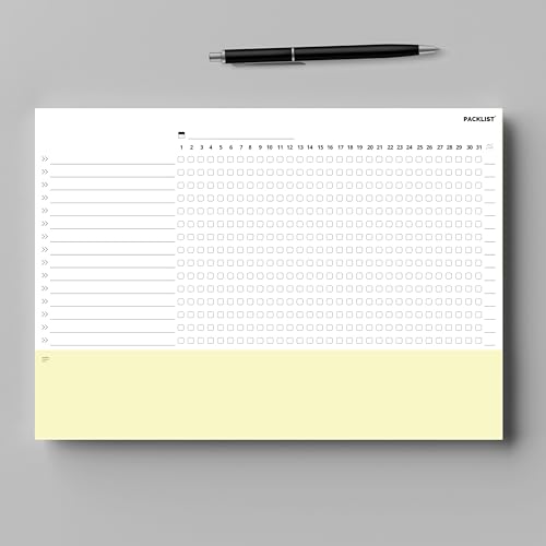 PACKLIST® Monthly Habit Tracker A4 - Habit Planner. Boost Productivity & Wellbeing. Cultivate Positive Habits & Achieve Your Goals! - Image 3