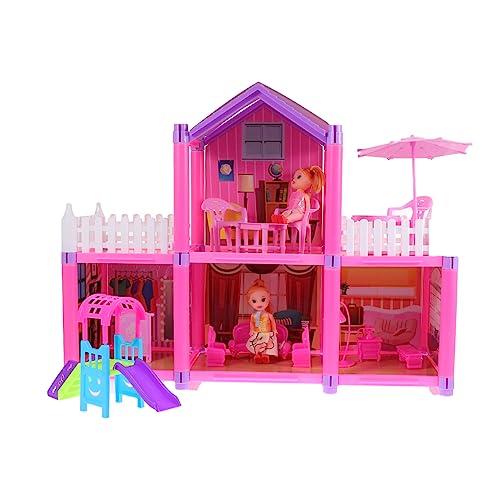 Gogogmee 1Juego Juguete de Bricolaje para Castillo Grande de Villa Assemble Casa Simulación para Niñas para Fomentar la Creatividad Imaginación Proyectos