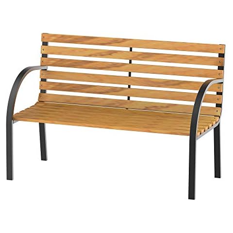 Outsunny Wooden Garden Bench Love Seat Cover