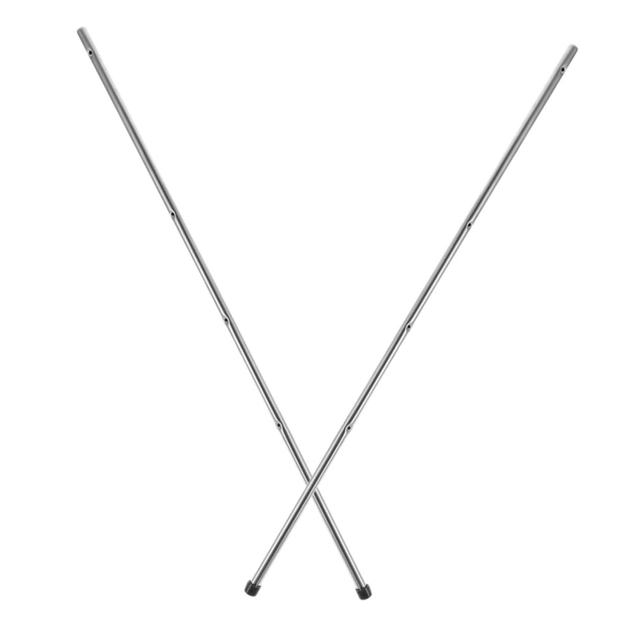 2pcs Foosball Table Rods Replacement: Heavy Duty Table Soccer Pole with Safety Caps - Foosball Machine Rods for Kids and Adults