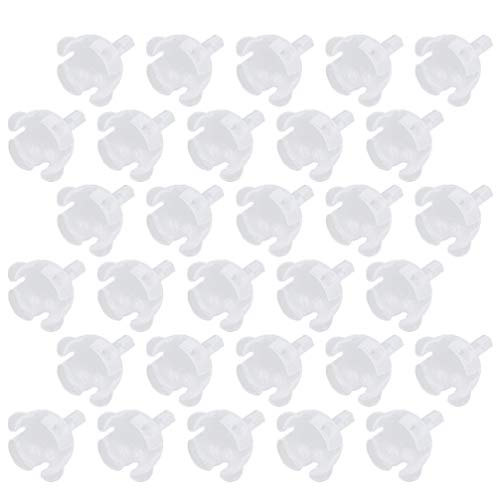 SEWACC 50 Pcs Clear Chocolate Wrappers Holder Plastic Ball Candy Flowers Packaging Case Support Rack for DIY Birthday Wedding Cupcake Liner