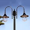 OGMOYT Outdoor Lamp Post Light, European Double Head High Pole Lamp, Anti-Rust Waterproof Garden Street Light for Courtyard Park Villa Community #5