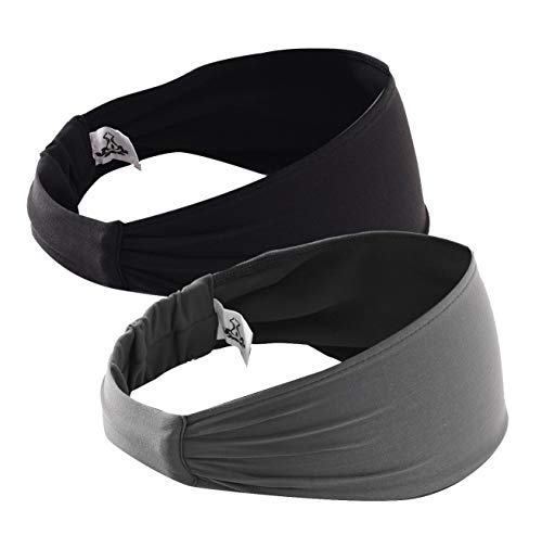 Heathyoga Headbands for Women Non Slip Sweatbands Non Slip Silicon Wave Texture Stretch Material Workout Headbands Wide Sports Headbands Running Headbands Yoga Headbands