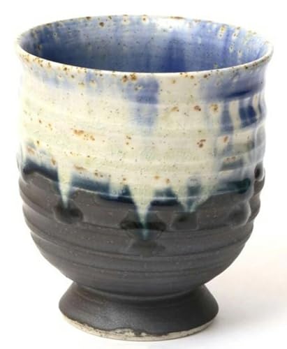 大堀相馬焼 松永窯 フリーカップ(コバルトブルー) [07461-0181]