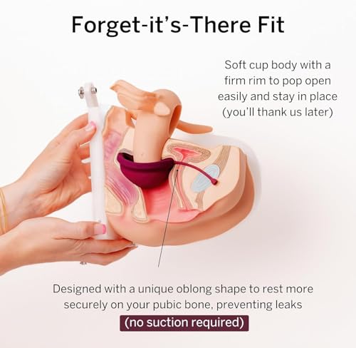 Image of Pixie Menstrual Disc for Feminine Care - Ranked 1 for Best Tampon Alternative Period Disc - 100% Medical-Grade Silicone - Removes Like a Tampon - Wear 12 Hours - Capacity of 5 Tampons (Plum, Medium)