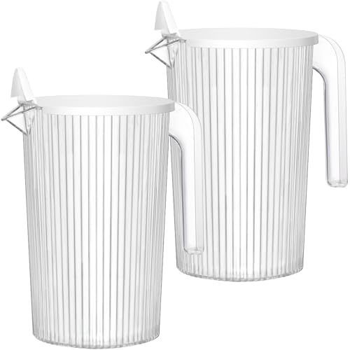 Lifewit 1.5L Washing Powder Storage, Laundry Detergent Liquid Dispenser, Storage Container with Lid for Laundry Liquid Detergent Pods Beads, Fabric Softener, Sopa Powder, 2Pcs