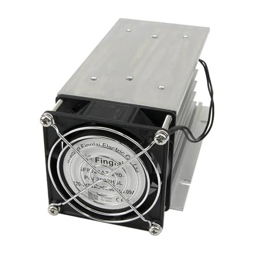 Relais statique triphasé FHSH01 80A avec dissipateur aluminium et ventilateur 220V