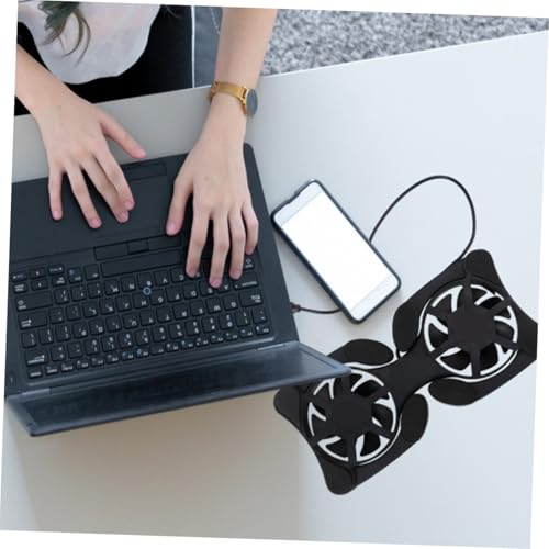 Base de refrigeración portátil para laptop PRETYZOOM con doble ventilador miniatura 4