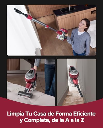 Vexilar C8 Aspiradora con Cable Potente Succión 60KPa/600W,Aspiradora con 7 Metros de Cable,Aspirador 3-en-1, 1,5L Depósito de Polvo,Aspirador Vertical para Pelo de Mascota/Alfombras/Suelos/Coche - imagen 4