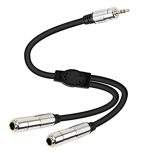 XMSJSIY 3.5mm to Dual 6.35mm Y Splitter Cable