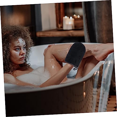 DOITOOL 3 Pecas Luvas Oleadas Flocadas Loção Para Rosto Aplicador De Autobronzeador Kit De Luvas Bro