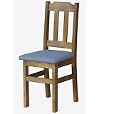  k koma Stuhl Polsterstuhl Eiche MASSIV Holz-NEU restaurantstuhl MASSIVHOLZ (GRAU HELL)