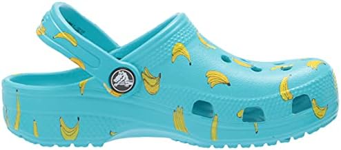 banana print crocs