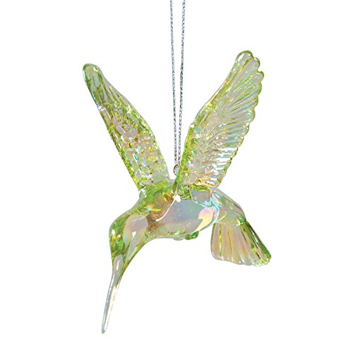 C&F Home Sparkling Green Hummingbird Christmas Ornament Versatile Spring Springtime Xmas Festive Winter Holidays Home Artificial Real Hanging Tree Premium Luxury Decor Decoration Green