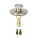 PF WaterWorks PF0950-BN Universal n, (Twist Close) Lift and turn Bath Tub/Bathtub Drain Stopper includes 3/8" and 5/16" Fittings, No Hair Catcher, Brushed Nickel