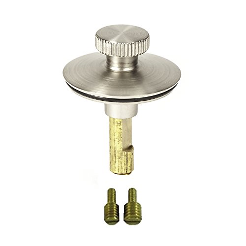 Lift n Turn, (Twist Close) Bath Tub/Bathtub Drain Stopper Includes 3/8" and 5/16" Fittings Brushed Nickel by PermaFLOW - Used condition - US$13.23