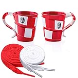 Breite: 8 mm SC Freiburg Tasse „Schal + 2 Paar Fan-Schnürsenkel