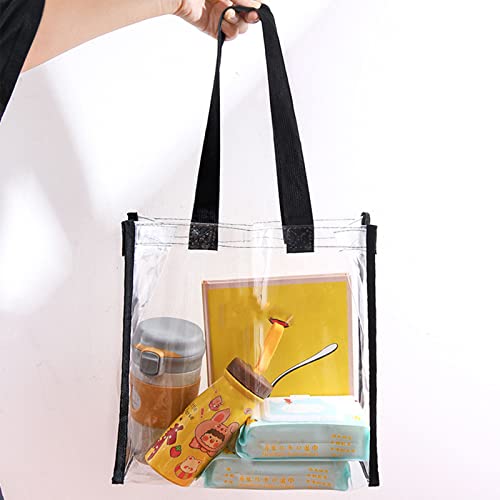 Clear Bags Stadium Approved Clear Tote Bag Closure Crossbody Shoulder Bag For Gym Concert Sports Festivals4