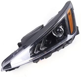 Front Halogen Headlights Assembly Left Side for 2019-2020 Elantra Bulb Not Included Driver Head Lights Direct Replacement Headlamps Assy Set (Left Driver Side)