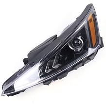 Front Halogen Headlights Assembly Left Side for 2019-2020 Elantra Bulb Not Included Driver Head Lights Direct Replacement Headlamps Assy Set Left Driver Side