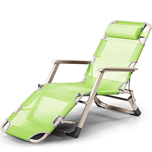 Chaise Longue Pliante Bleue en Apesanteur avec Coussin 3D