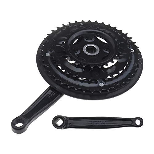 Kit de pédalier triple pour VTT 170 mm avec bras de manivelle 42/34/24 dents avec support de pédalier Convient pour 5/6/7/8 vitesses