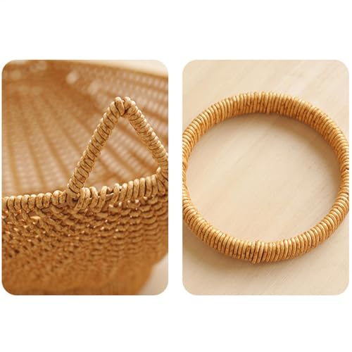 Cuencos de almacenamiento de frutas decorativos con acabado artesanal 6