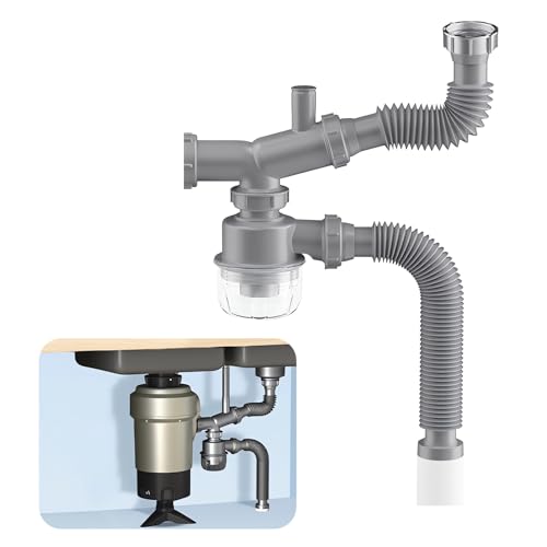 Kit de desagüe para trituradora de basura de cocina 1 1/2 pulg