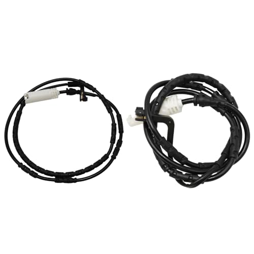 Hoypeyfiy 34356789439 2pcs Front and Rear Brake Pad Wear Sensor Indicator Cable Replacement for 1 3 Series E81 E82 E87 E88 E90 E91 E92 E93, Replaces 34356789445