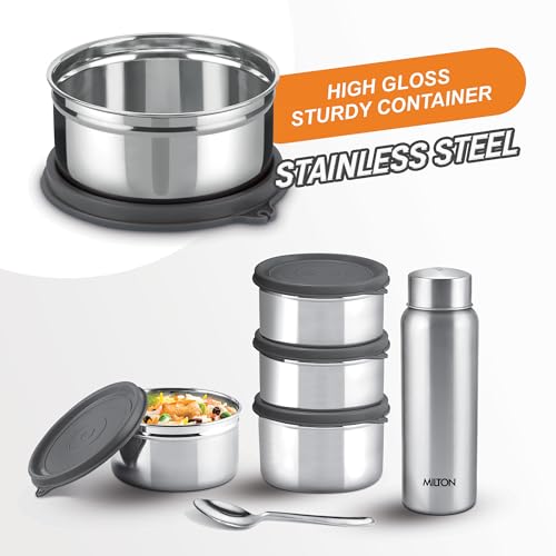 MILTON Glossin Stainless Steel Lunch Box, Teal Green Teal Blue - Image 4
