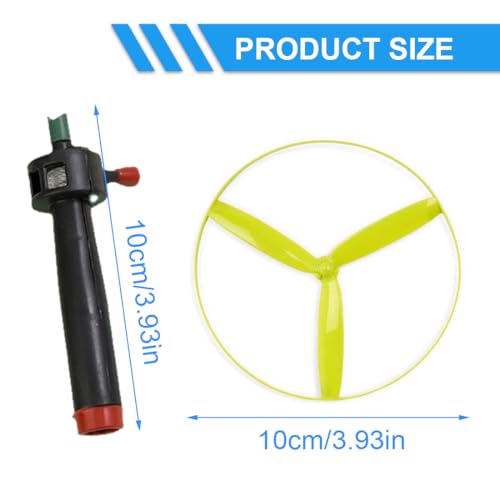 MenYiYDS Propellerspiel mit 4 Griffen und 8 Propellern - Durchmesser 10 cm - Motorikspielzeug Flugspiel, Spielzeug für Kinder ab 3 Jahren