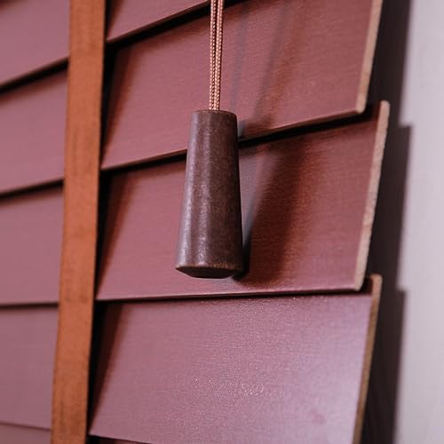 Persianas horizontales para ventanas y persianas venecianas de madera ajustables 4