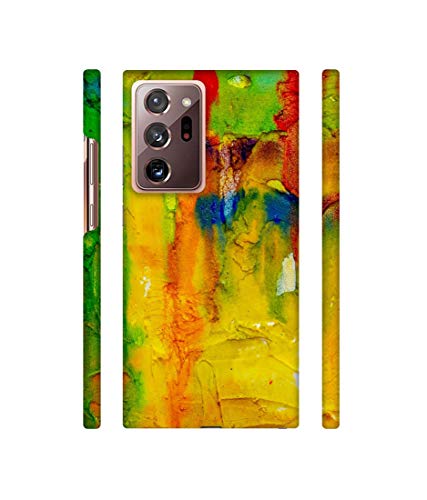 Image of Amazon Brand - Solimo Designer Yellow and Green Paint 3D Printed Hard Back Case Mobile Cover for Samsung Galaxy Note 20 Ultra