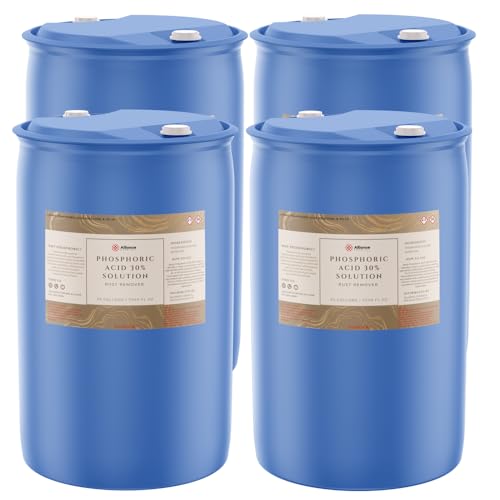 Phosphoric Acid 30% - 4 x 55 Gallon Drums - Bulk Pack for Large-Scale Industrial Rust Control