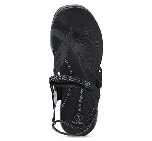 Hush Puppies Women Step Black Leather Fashion Sandals-6 (6646526) :  Amazon.in: Shoes u0026 Handbags