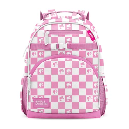 Simple Modern Large Mattel Barbie Kids Backpack for School Girls and Boys | Elementary Backpack for Teen | Fletcher Collection | Kids - 16' tall |...