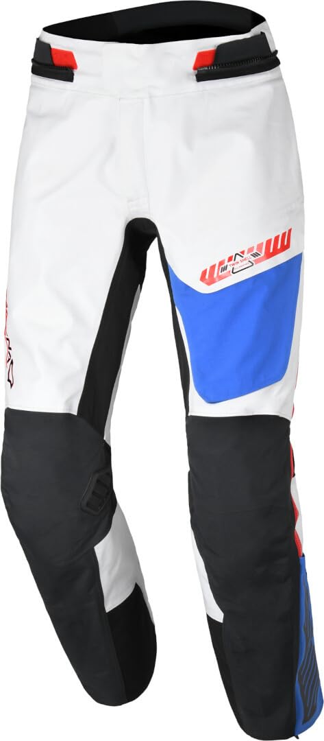 Macna Men's Light Grey/Black Synchrone Waterproof Motorcycle Textile Pants