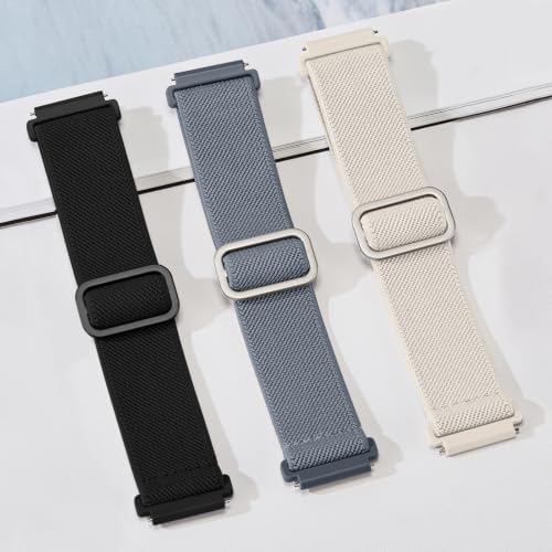 Krpero 20mm Stretchy Band Fits Galaxy Watch 3-9 FE Gear S2 Active 2 40-47mm - 2