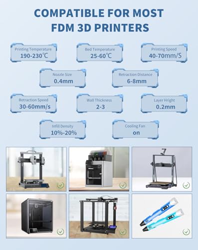 Image of DURAMIC 3D Matte PLA Filament 1.75mm Blue, 1kg Cardboard Spool Matte Finish 3D Printer Filament PLA 1.75mm Dimensional Accuracy 99% + /- 0.03 mm, Printing with FDM 3D Printer, Easy to Remove Support