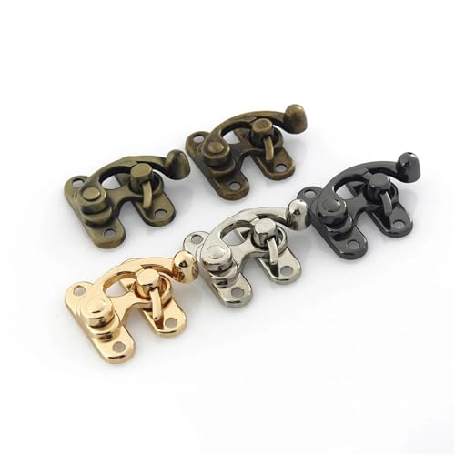 Boucle de verrouillage en métal bronze clair style haute finition - 5