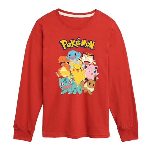 HYBRID APPAREL - Pokémon - Pikachu and Friends - Youth Long Sleeve Graphic T- Shirt