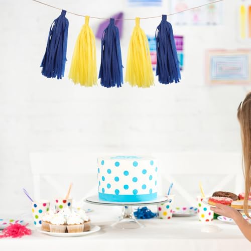 Pancarta de borlas versátiles y ligeras de papel TOYANDONA 10 uds 8