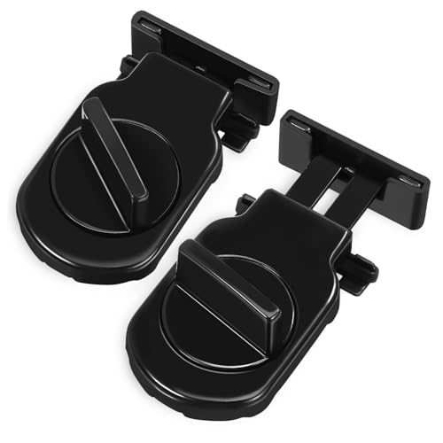 HOMSFOU 2pcs Sliding Window Locks Adjustable Security Stoppers for Windows Doors Durable Protective Padding for Enhanced Safety and Scratch Prevention