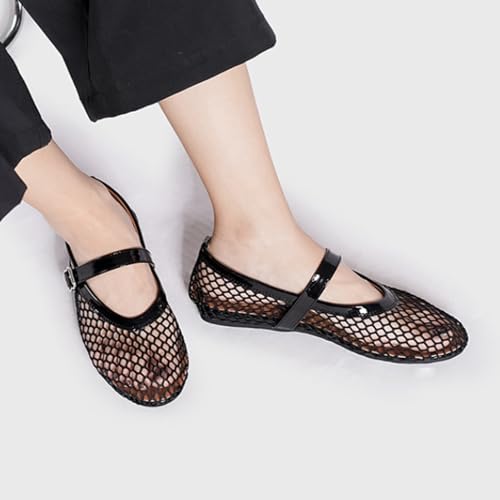YXCFEWD Ballet Flats Shoes for Women Mary Jane Mesh Ballet Flats for Girls2