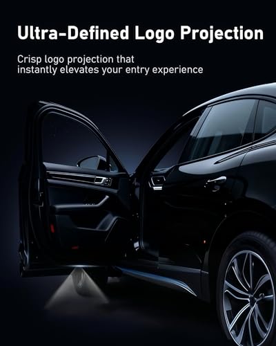 Sylswx Türlicht Logo Einstiegsbeleuchtung für Mercedes Benz, 4 Stück Türbeleuchtung Logo Projektor, Autotür Projektor Licht Zubehör für A B C E M G AMG er W166 W176 W205 W212